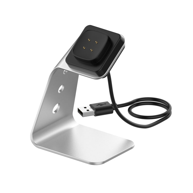 For Fitbit Versa 3 / Fitbit Sence Aluminum Alloy Charger Holder with Chip Protection, Support Fast Charging, For Fitbit Versa 3