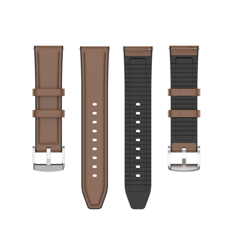 22mm Silicone Leather Replacement Strap Watchband for Huawei Watch GT 2 Pro, For Huawei Watch GT 2 Pro