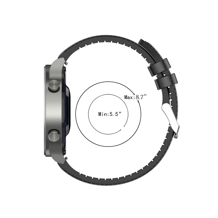 22mm Silicone Leather Replacement Strap Watchband for Huawei Watch GT 2 Pro, For Huawei Watch GT 2 Pro