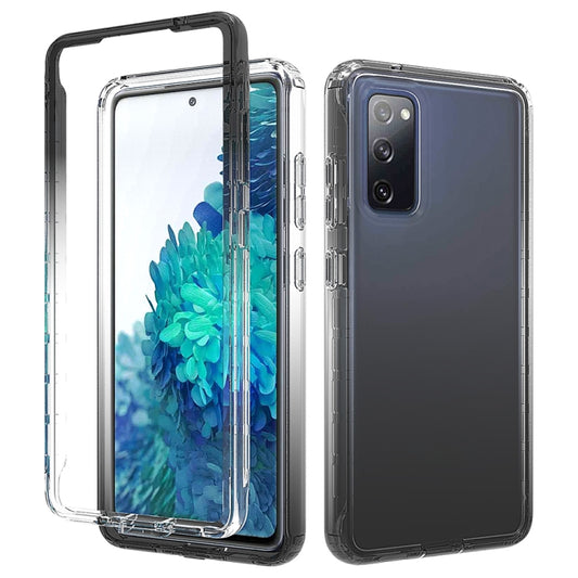 Shockproof Galaxy S20 FE case with candy color gradient design and transparent PC+TPU protection