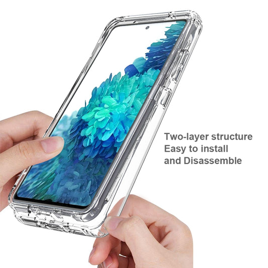Galaxy S20 FE shockproof case featuring high transparency and soft TPU bumper edges