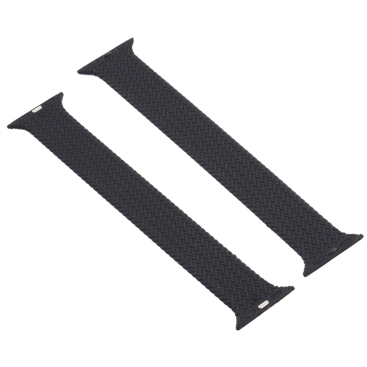 Single-turn Woven Pattern Silicone Watchband For Apple Watch Series 6 & SE & 5 & 4 40mm / 3 & 2 & 1 38mm