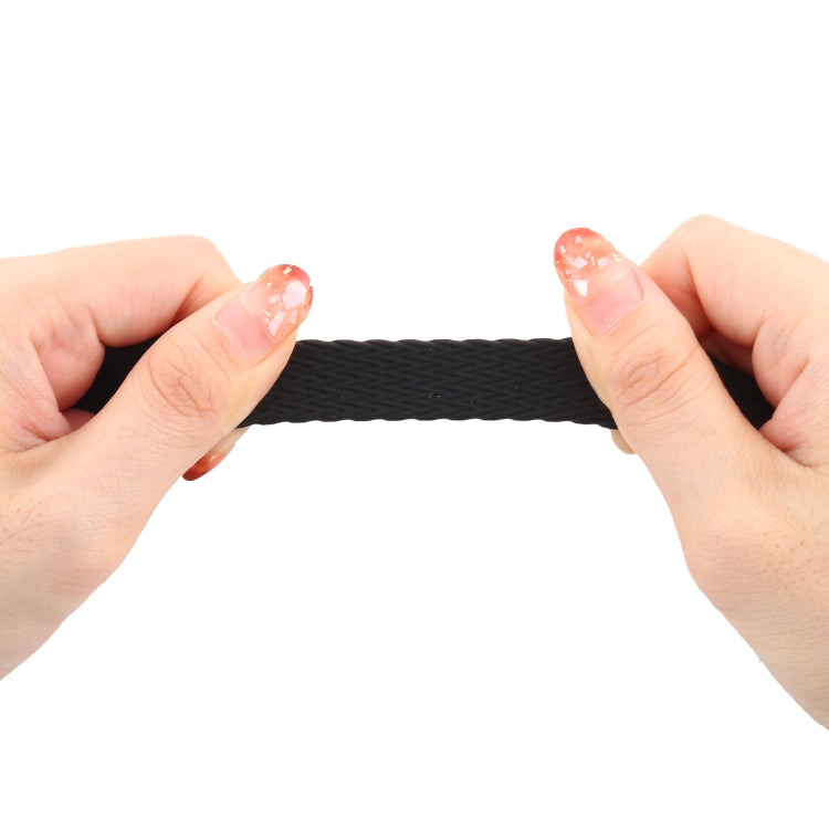 Single-turn Woven Pattern Silicone Watchband For Apple Watch Series 6 & SE & 5 & 4 40mm / 3 & 2 & 1 38mm