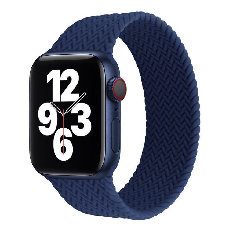 Single-turn Woven Pattern Silicone Watchband For Apple Watch Series 6 & SE & 5 & 4 40mm / 3 & 2 & 1 38mm