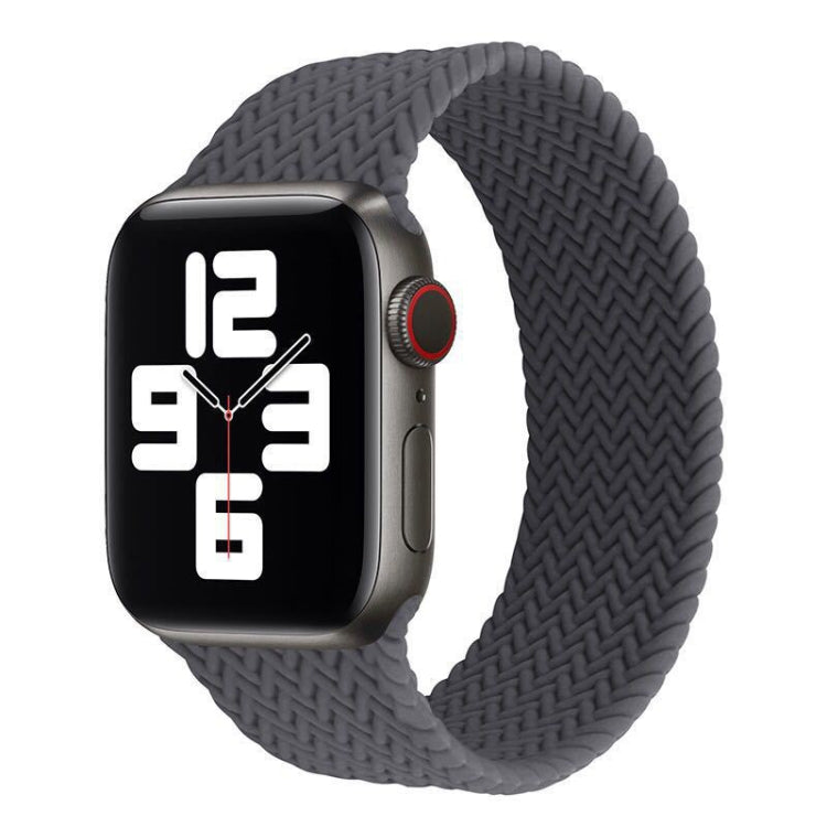 Single-turn Woven Pattern Silicone Watchband For Apple Watch Series 6 & SE & 5 & 4 40mm / 3 & 2 & 1 38mm