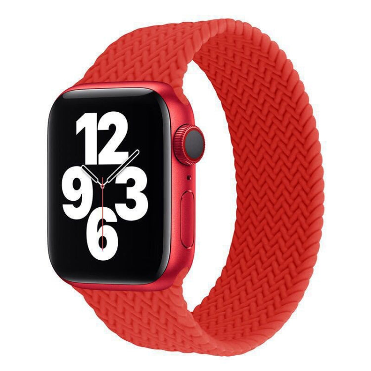 Single-turn Woven Pattern Silicone Watchband For Apple Watch Series 6 & SE & 5 & 4 44mm / 3 & 2 & 1 42mm, S, M, L