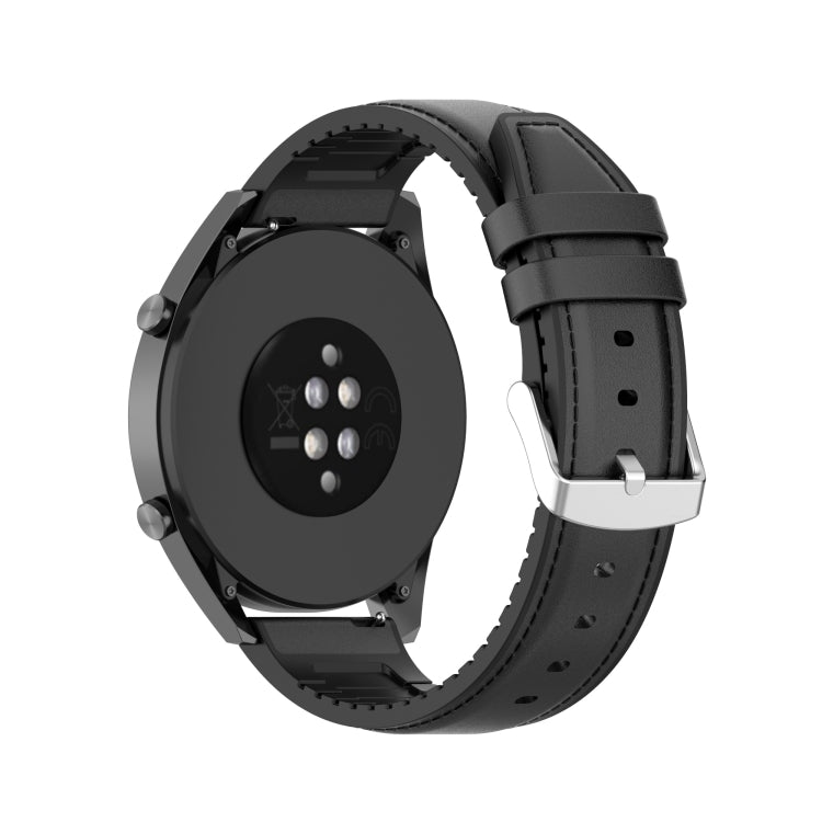 20mm Silicone Leather Replacement Strap Watchband for Huawei Watch GT 2 42mm, For Huawei Watch GT 2 42mm
