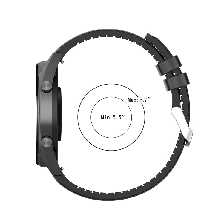 20mm Silicone Leather Replacement Strap Watchband for Huawei Watch GT 2 42mm, For Huawei Watch GT 2 42mm