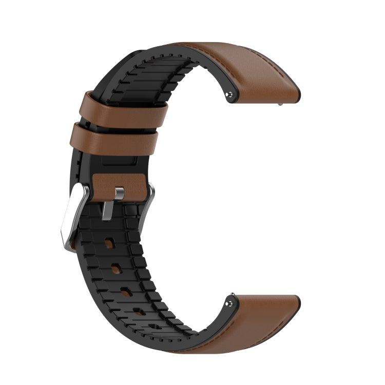 22mm Silicone Leather Replacement Strap Watchband for Huawei Watch GT 2 46mm, For Huawei Watch GT 2 46mm
