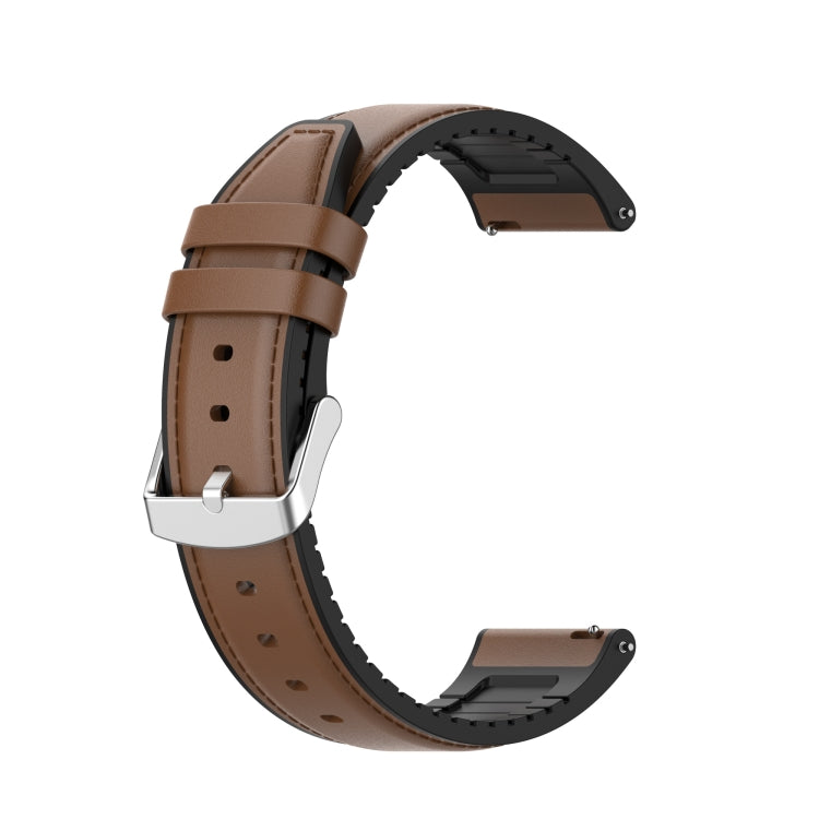 22mm Silicone Leather Replacement Strap Watchband for Huawei Watch GT 2 46mm, For Huawei Watch GT 2 46mm