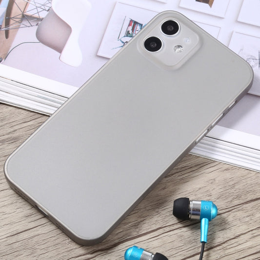 Slim-fit PP protective case for iPhone 12 mini featuring precise camera lens opening