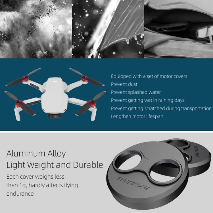 Sunnylife MM-Q9239 Dust-proof Waterproof Aluminum Alloy Motor Cover for DJI Mavic Mini / Mini 2