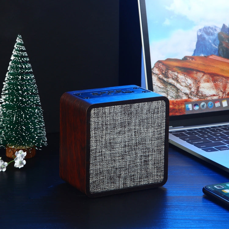 Q4 Wooden Fabric Bluetooth Speaker, Support TF Card & 3.5mm AUX, Q4