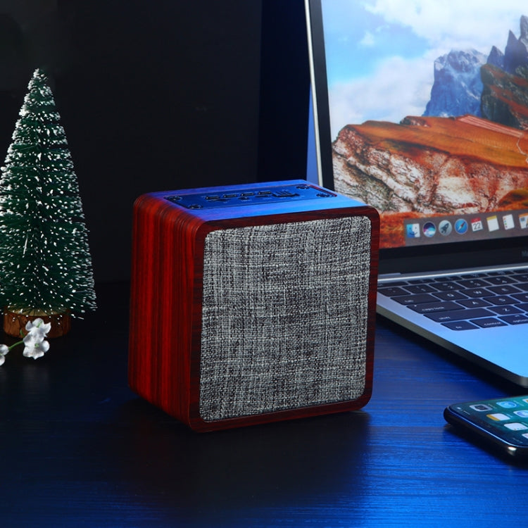 Q4 Wooden Fabric Bluetooth Speaker, Support TF Card & 3.5mm AUX, Q4