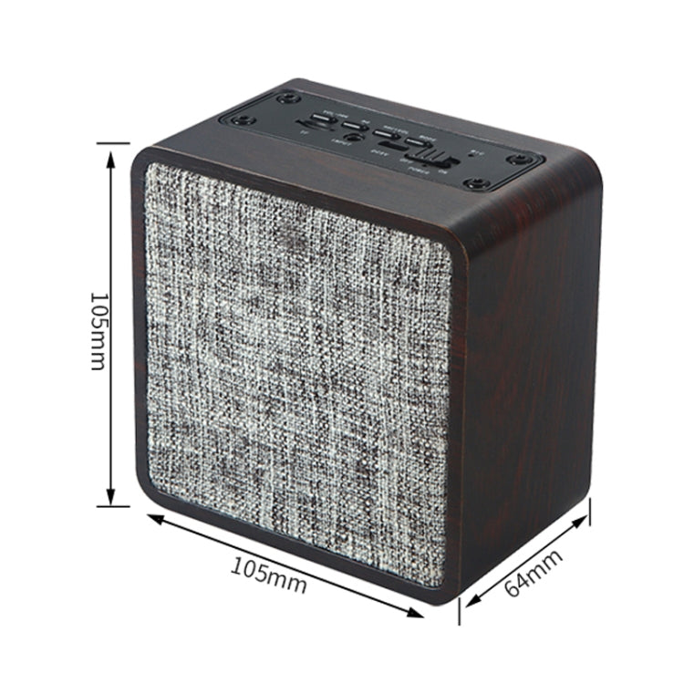 Q4 Wooden Fabric Bluetooth Speaker, Support TF Card & 3.5mm AUX, Q4