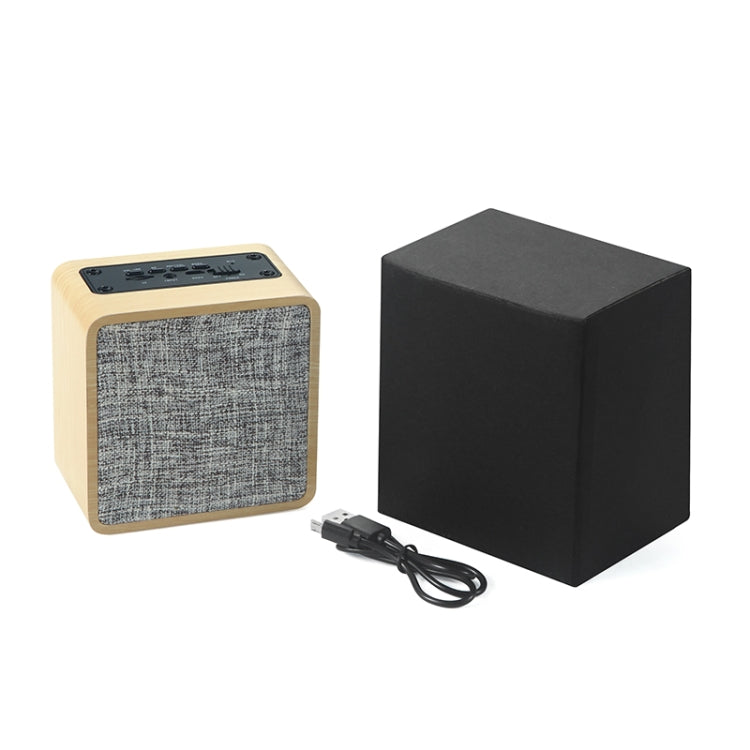 Q4 Wooden Fabric Bluetooth Speaker, Support TF Card & 3.5mm AUX, Q4