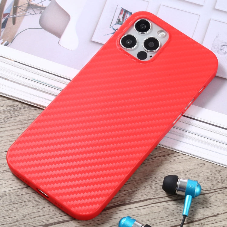Carbon Fiber Texture PP Protective Case, For iPhone 12 / 12 Pro, For iPhone 12 mini, For iPhone 12 Pro Max