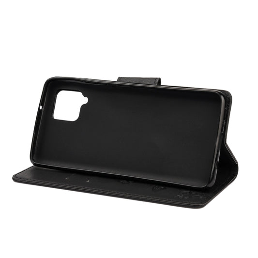 Embossed butterfly pattern Nokia 2.4 flip case, showing magnetic closure detail