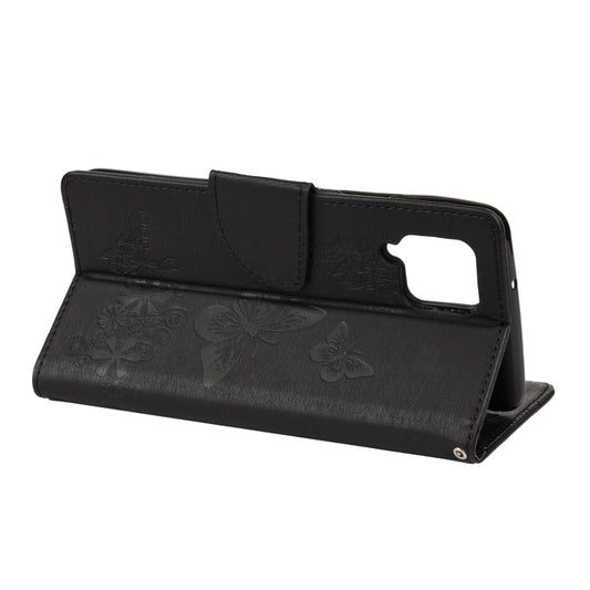 Nokia 2.4 protective leather case with butterfly embossing and storage compartments