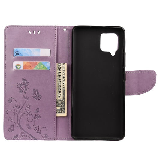 Card slot details on butterfly pattern phone case for Nokia 2.4 5G smartphone
