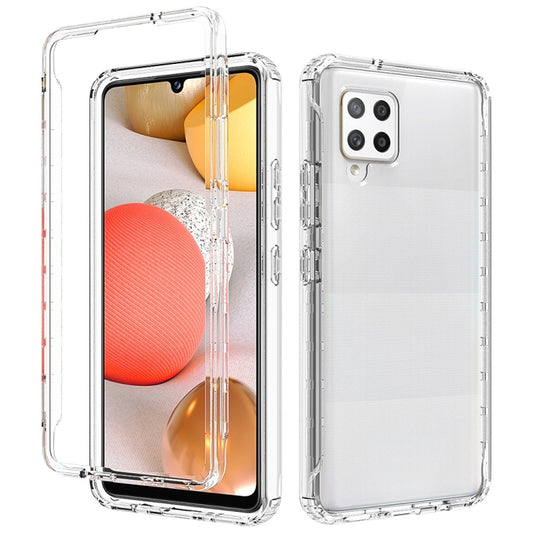 Crystal clear protective case with shock-absorbing TPU bumper for Samsung Galaxy phones