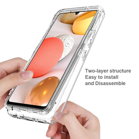 Wireless charging compatible clear protective case for Galaxy A42 and similar models