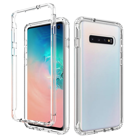 Candy color shockproof PC+TPU protective case for Samsung Galaxy phones with crystal clear transparency