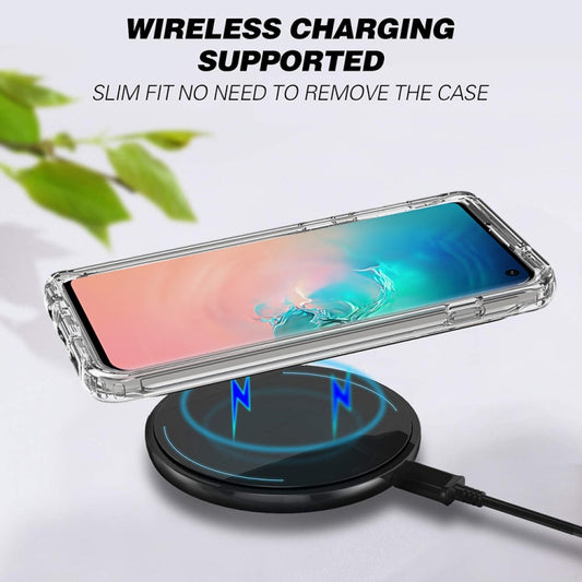 Precise cutout details for buttons and ports on durable two-tone Galaxy phone case