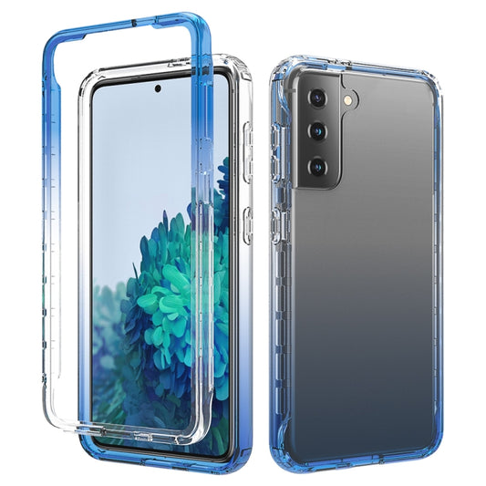 Galaxy S21 5G case back view displaying high transparency and gradient effect
