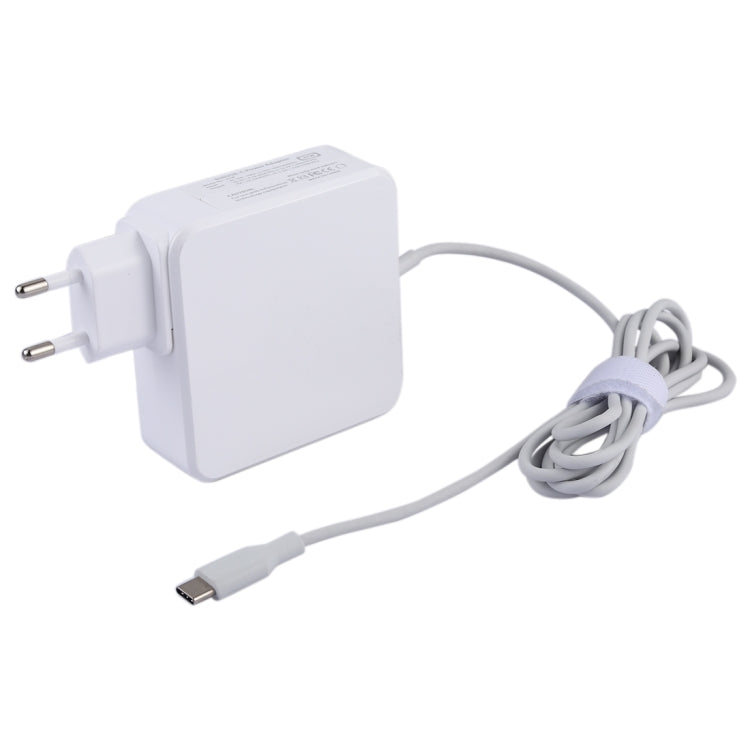 87W USB-C / Type-C Power Adapter Portable Charger with 1.8m Charging Cable, EU Plug
