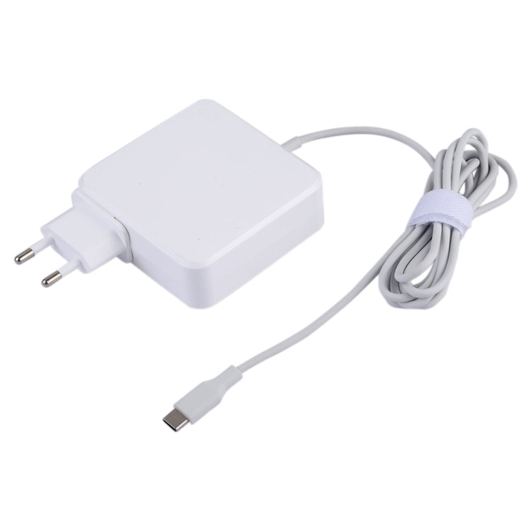 87W USB-C / Type-C Power Adapter Portable Charger with 1.8m Charging Cable, EU Plug