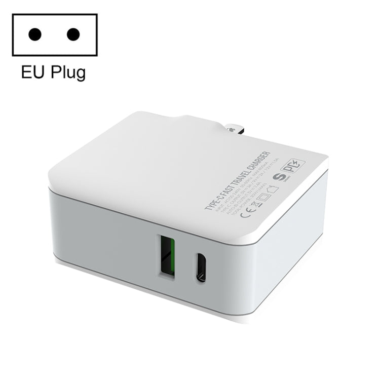 Chargeur de voyage rapide pliable LDNIO A4403C 30 W PD + Auto-id avec câble 8 broches de 1 m, prise AU, avec câble 8 broches, 30 W avec câble 8 broches