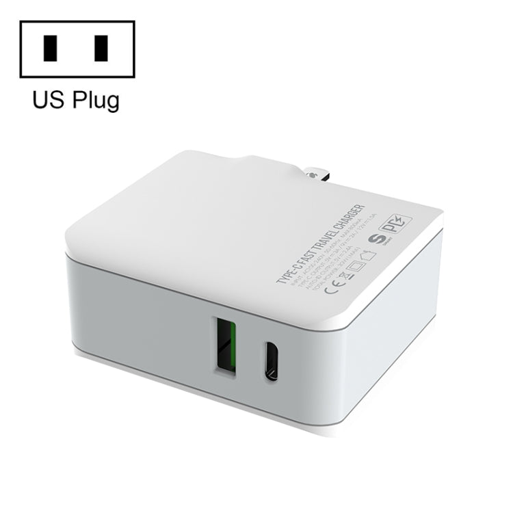 Chargeur de voyage rapide pliable LDNIO A4403C 30 W PD + Auto-id avec câble 8 broches de 1 m, prise AU, avec câble 8 broches, 30 W avec câble 8 broches