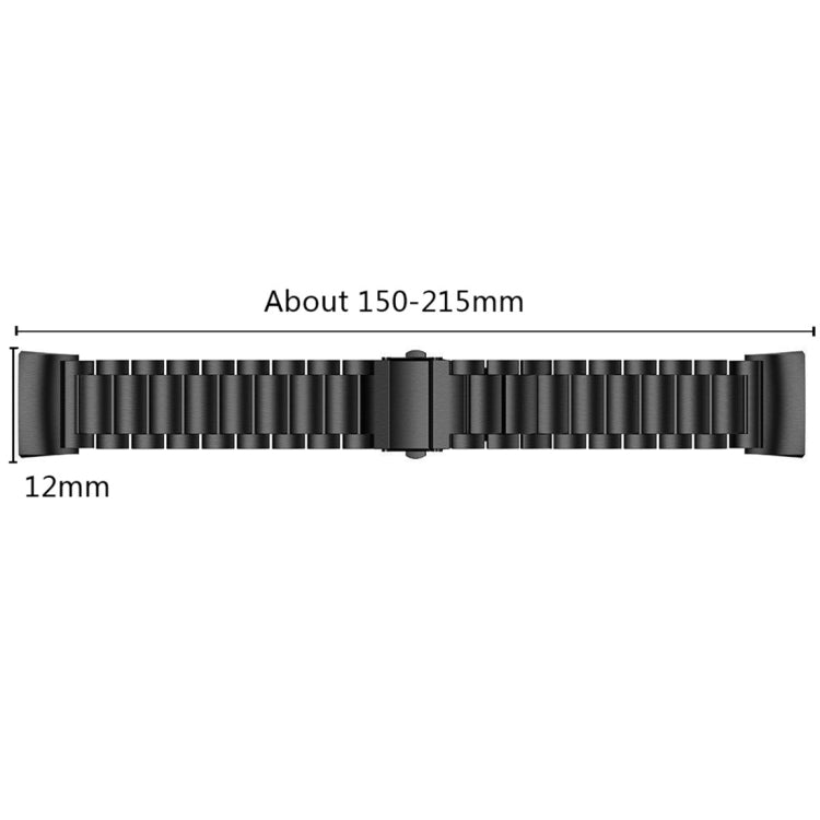 Three Beads Slingshot Buckle Solid Stainless Steel Watch Band for Fitbit Charge 4, Three Beads for Fitbit Charge 4