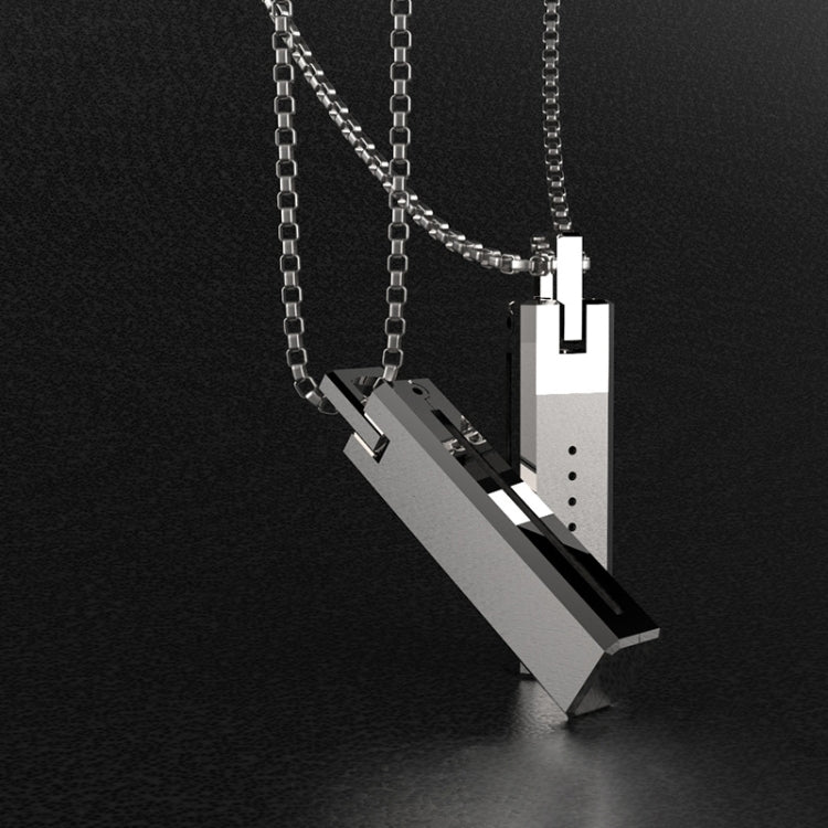 Collier pendentif magnétique sans vis en métal Mijobs pour Fitbit Flex 2, hôte non inclus