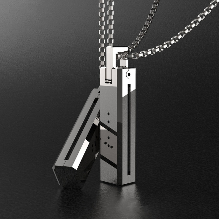 Collier pendentif magnétique sans vis en métal Mijobs pour Fitbit Flex 2, hôte non inclus