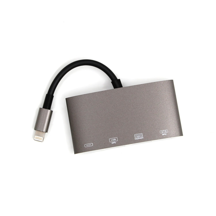 Adaptateur convertisseur multifonction 8 broches vers USB + Type-C / USB-C + OTG 1040KEY