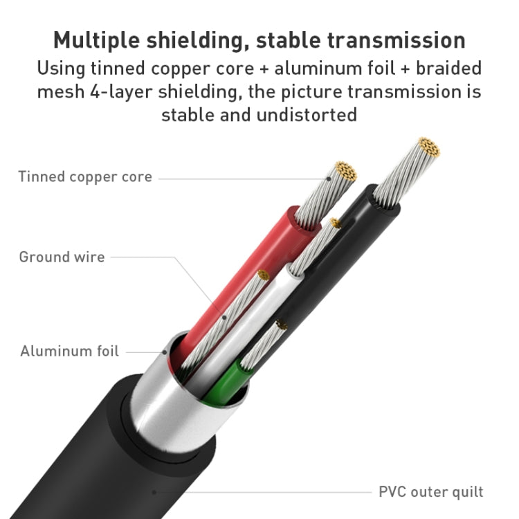 9572A USB Power Supply USB-C/Type-C to HDMI 4K Aluminum Alloy Cable, Length: 1.8m, 9572A