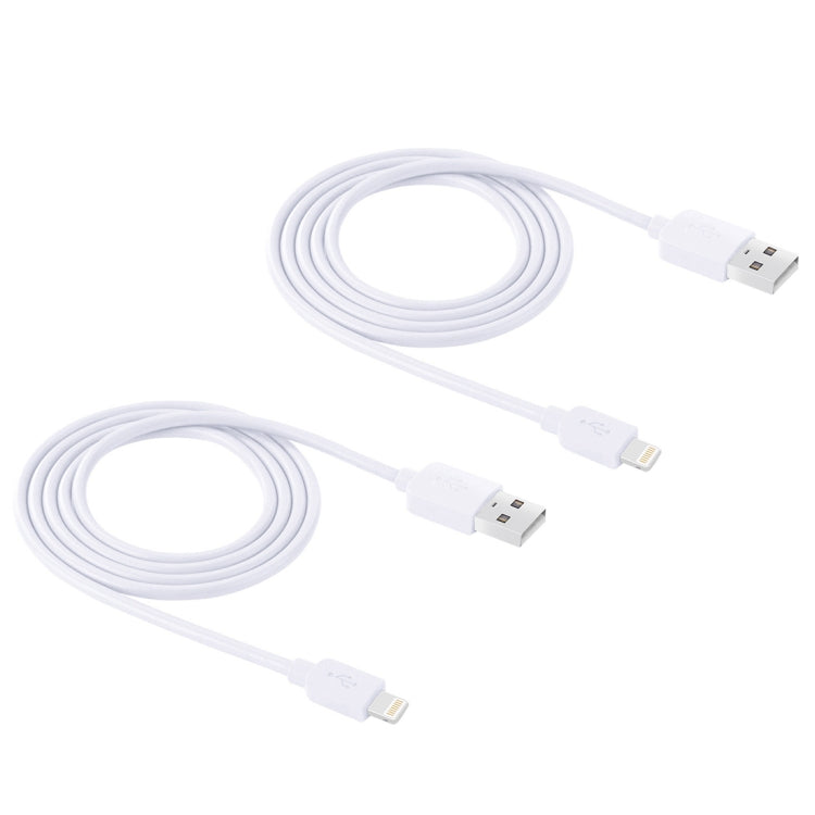 2 PCS HAWEEL 1m High Speed 8 pin to USB Sync and Charging Cable Kit for iPhone, iPad, 2pcs