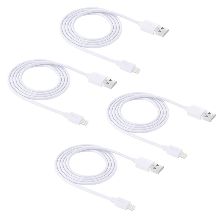 4 PCS HAWEEL 1m High Speed 8 pin to USB Sync and Charging Cable Kit for iPhone, iPad, 4pcs