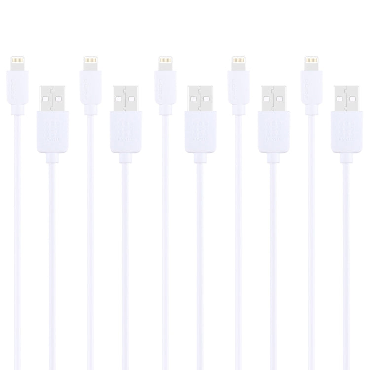 Kit de 5 câbles de synchronisation et de chargement USB haute vitesse HAWEEL 1 m 8 broches pour iPhone, iPad