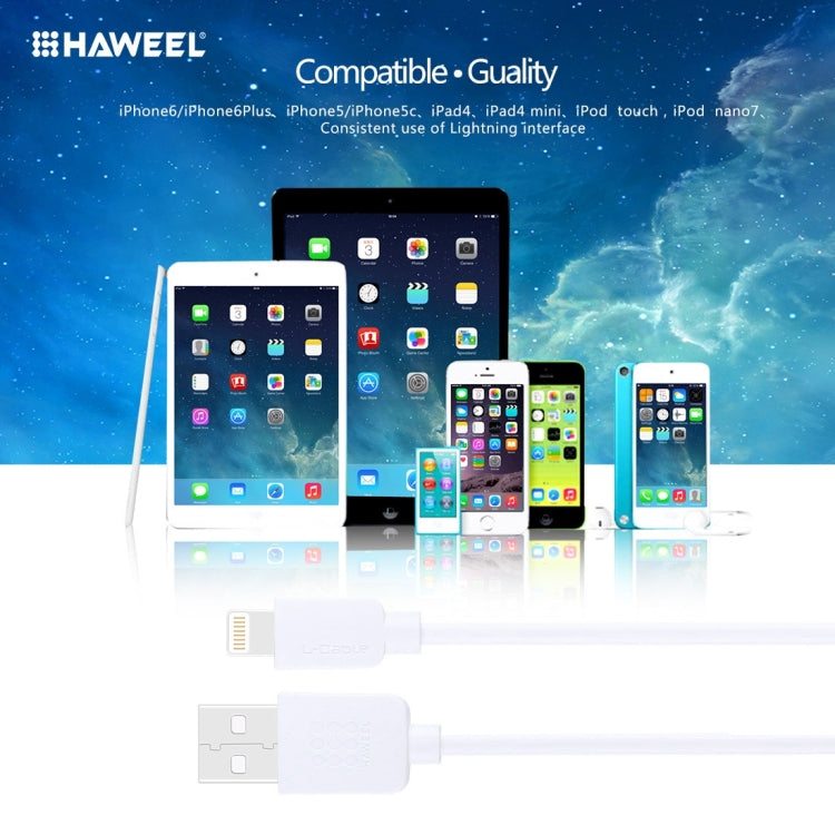 Kit de 5 câbles de synchronisation et de chargement USB haute vitesse HAWEEL 1 m 8 broches pour iPhone, iPad