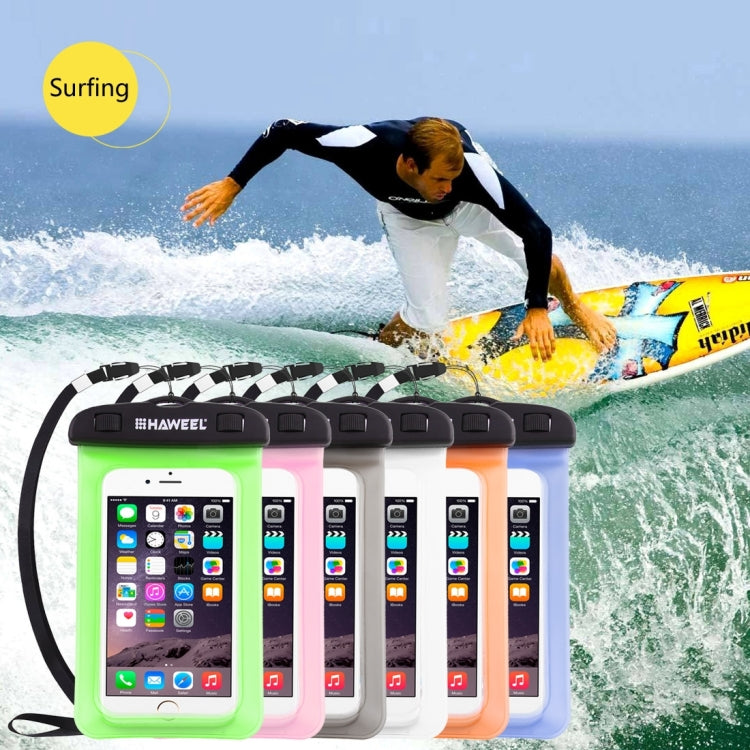 HAWEEL universal waterproof phone case packaging and included accessories