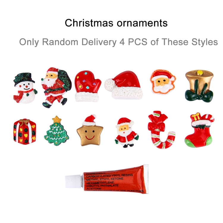 HAWEEL 16cm Three Fingers Touch Screen Gloves + DIY Christmas Decoration for Kids, Christmas Decoration Random Delivery 4 PCS