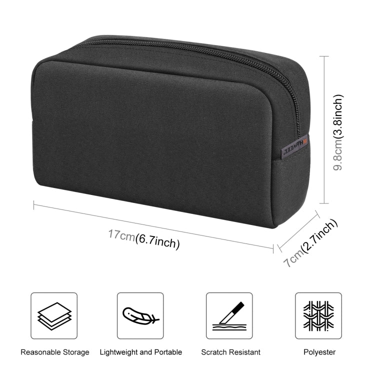 HAWEEL Electronic Organizer Storage Bag for Charger, Power Bank, Cables, Mouse, Earphones, Size: S