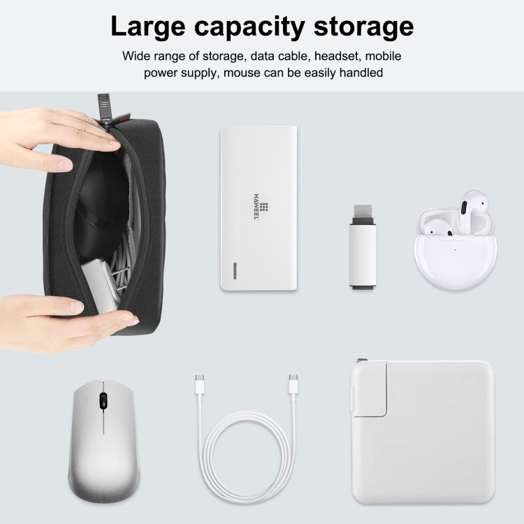 HAWEEL Electronic Organizer Storage Bag for Charger, Power Bank, Cables, Mouse, Earphones, Size: S