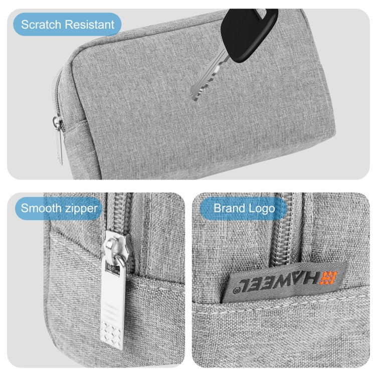 HAWEEL Electronics Organizer Storage Bag for Charger, Power Bank, Cables, Mouse, Earphones, Size: L