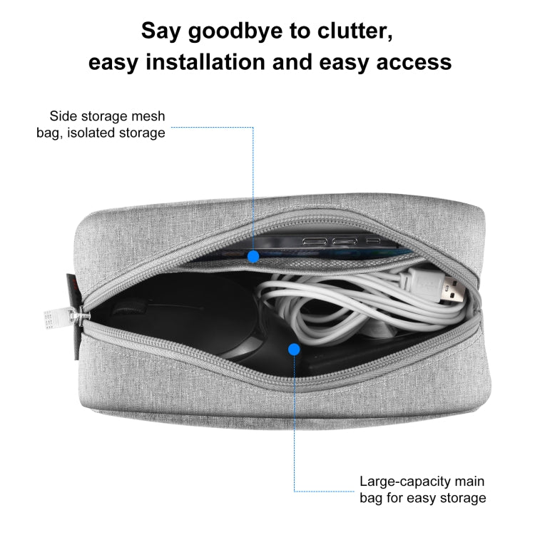 HAWEEL Electronics Organizer Storage Bag for Charger, Power Bank, Cables, Mouse, Earphones, Size: L