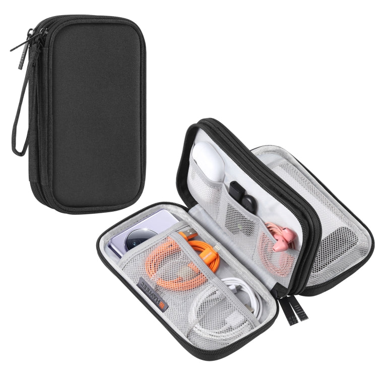 HAWEEL Electronic Organizer Double Layers Storage Bag for Cables, Charger, Power Bank, Phones, Earphones