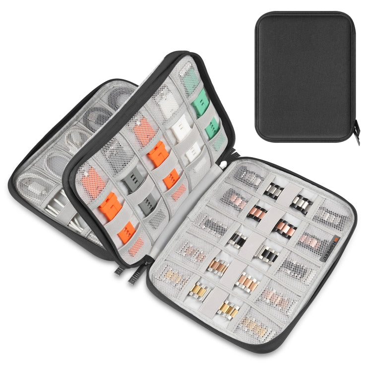 HAWEEL Watch Band Organizer Box Earphones / U Disk / Digital Cable Storage Case